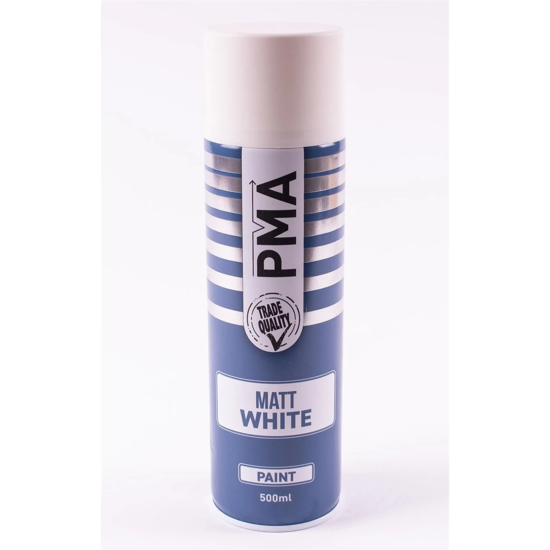 12 x PMA Aerosol Spray Paint Matt White Acrylic High Coverage 500ml