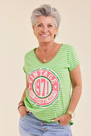 1530 T-shirt | Gucci stripe | T-shirt fra Marta du Chateau
