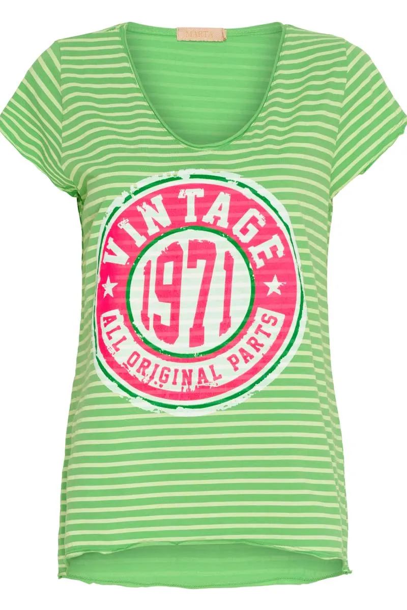 1530 T-shirt | Gucci stripe | T-shirt fra Marta du Chateau