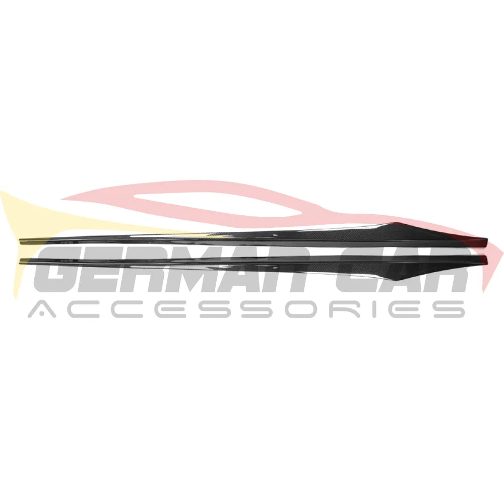 2013-2018 BMW 6-Series/M6 Carbon Fiber V Style Side Skirts | F06/F12/F13