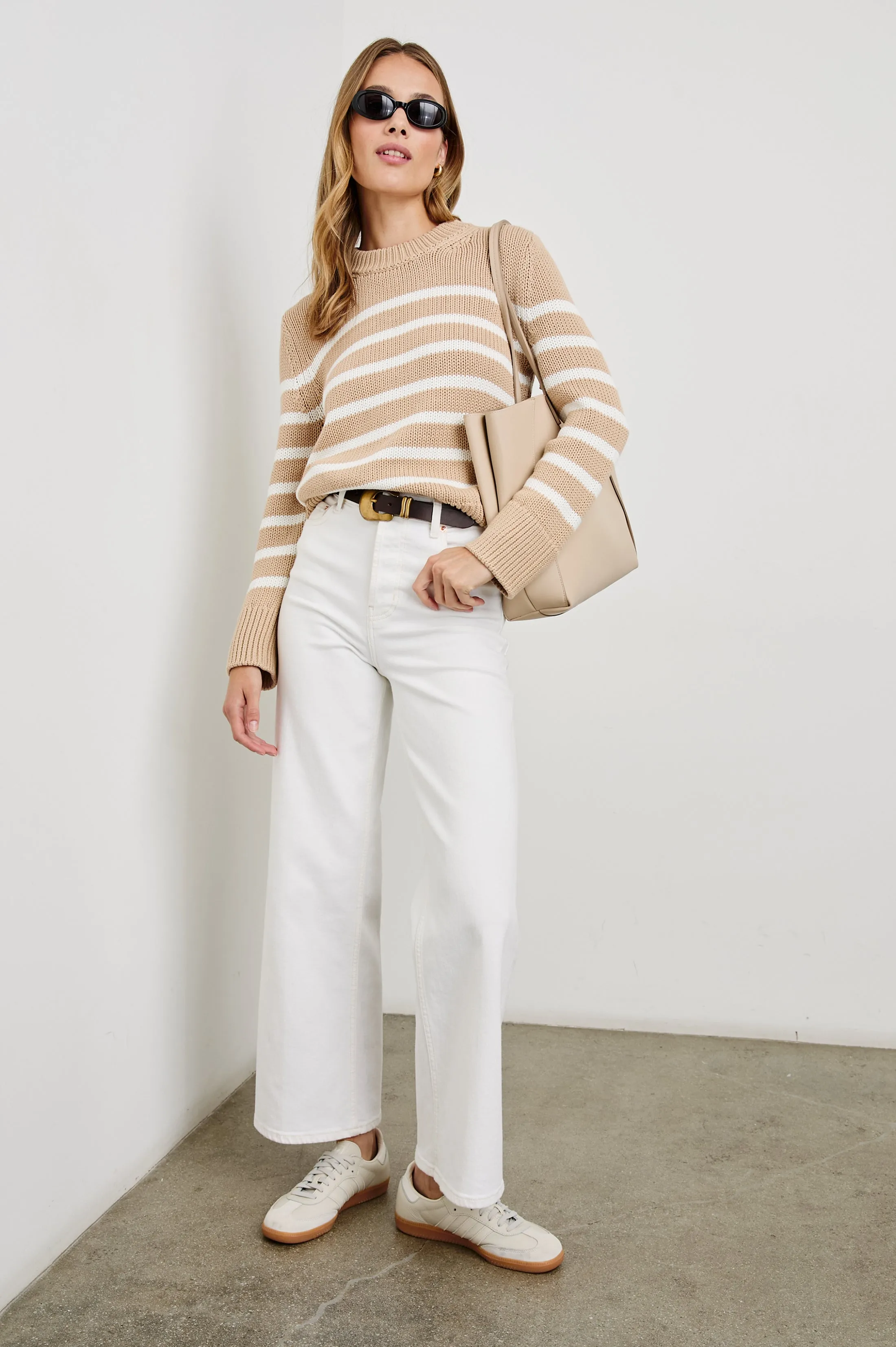 ALISE SWEATER - IVORY BIRCH STRIPE