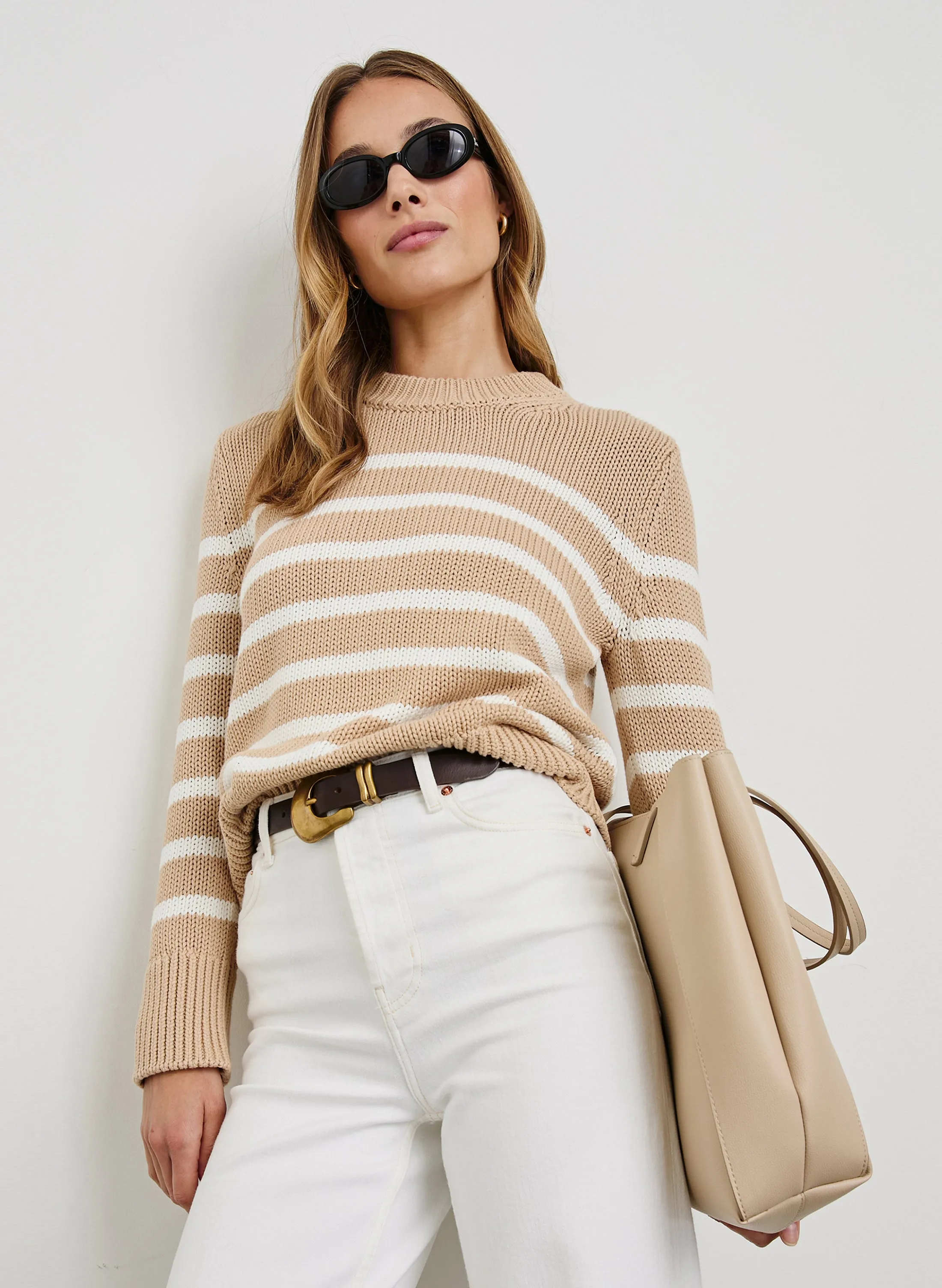 ALISE SWEATER - IVORY BIRCH STRIPE