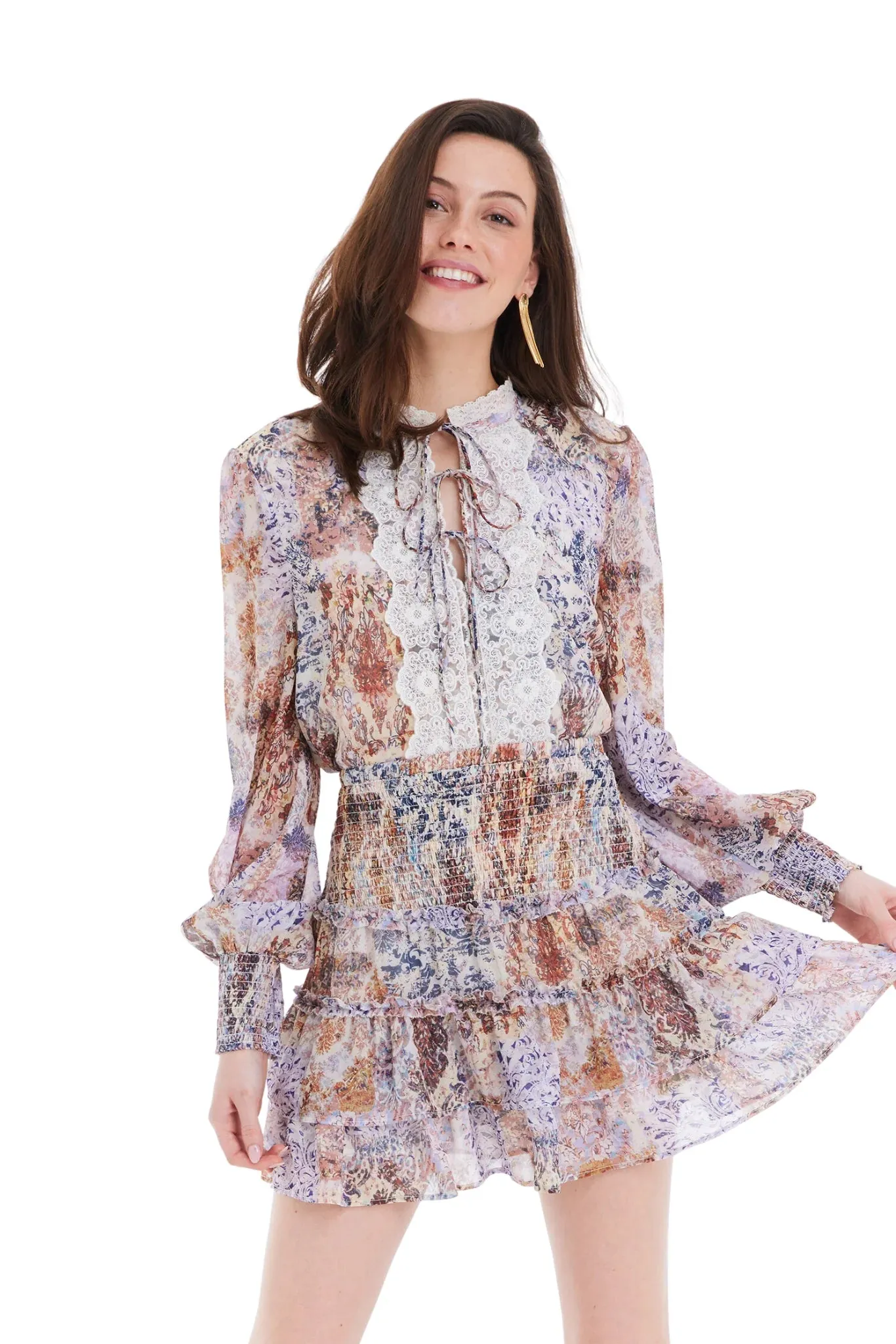 ALLISON Naomi Mini Skirt - Patchwork