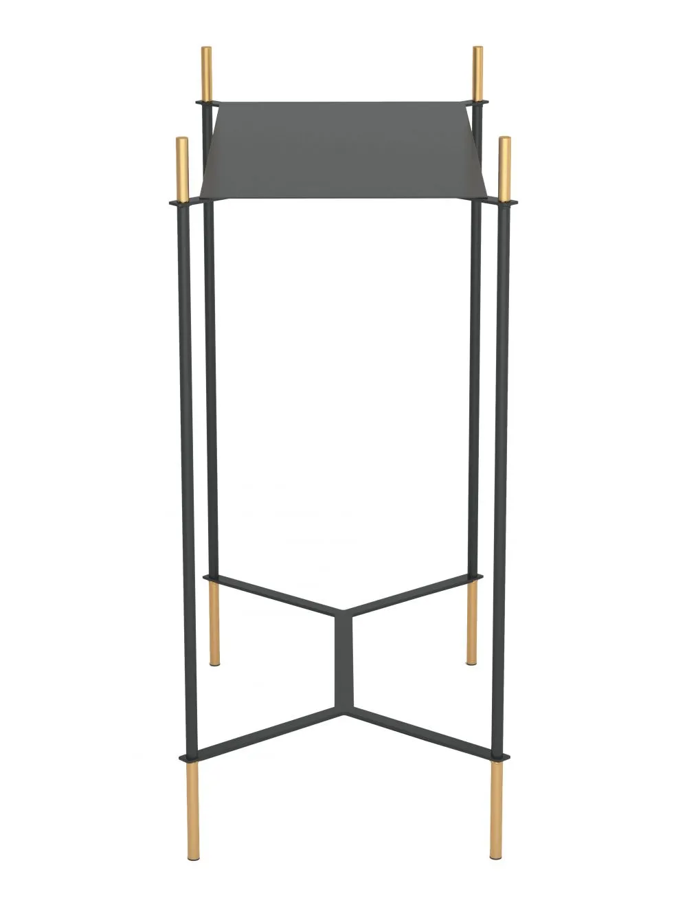 Austin Side Table Black & Gold