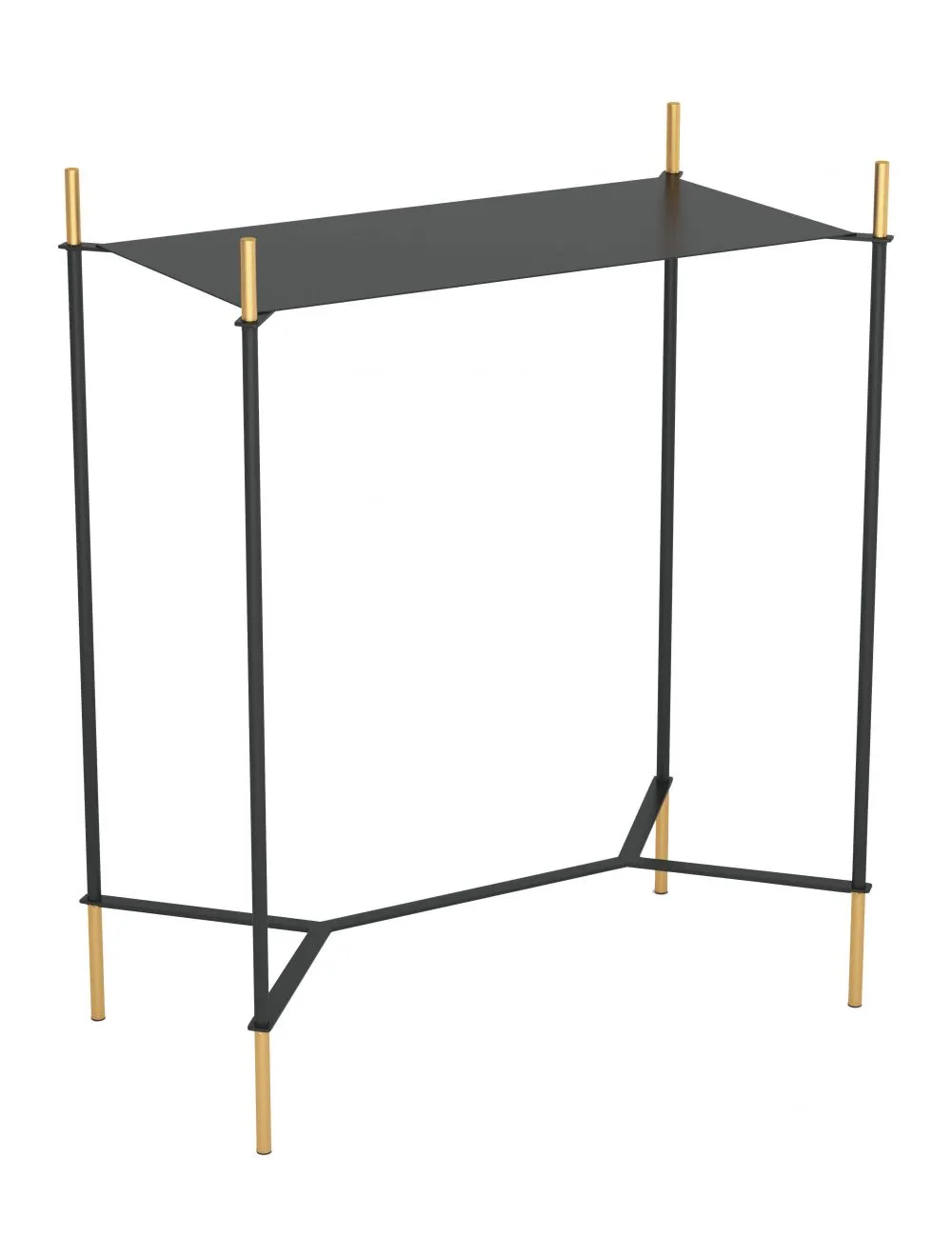 Austin Side Table Black & Gold