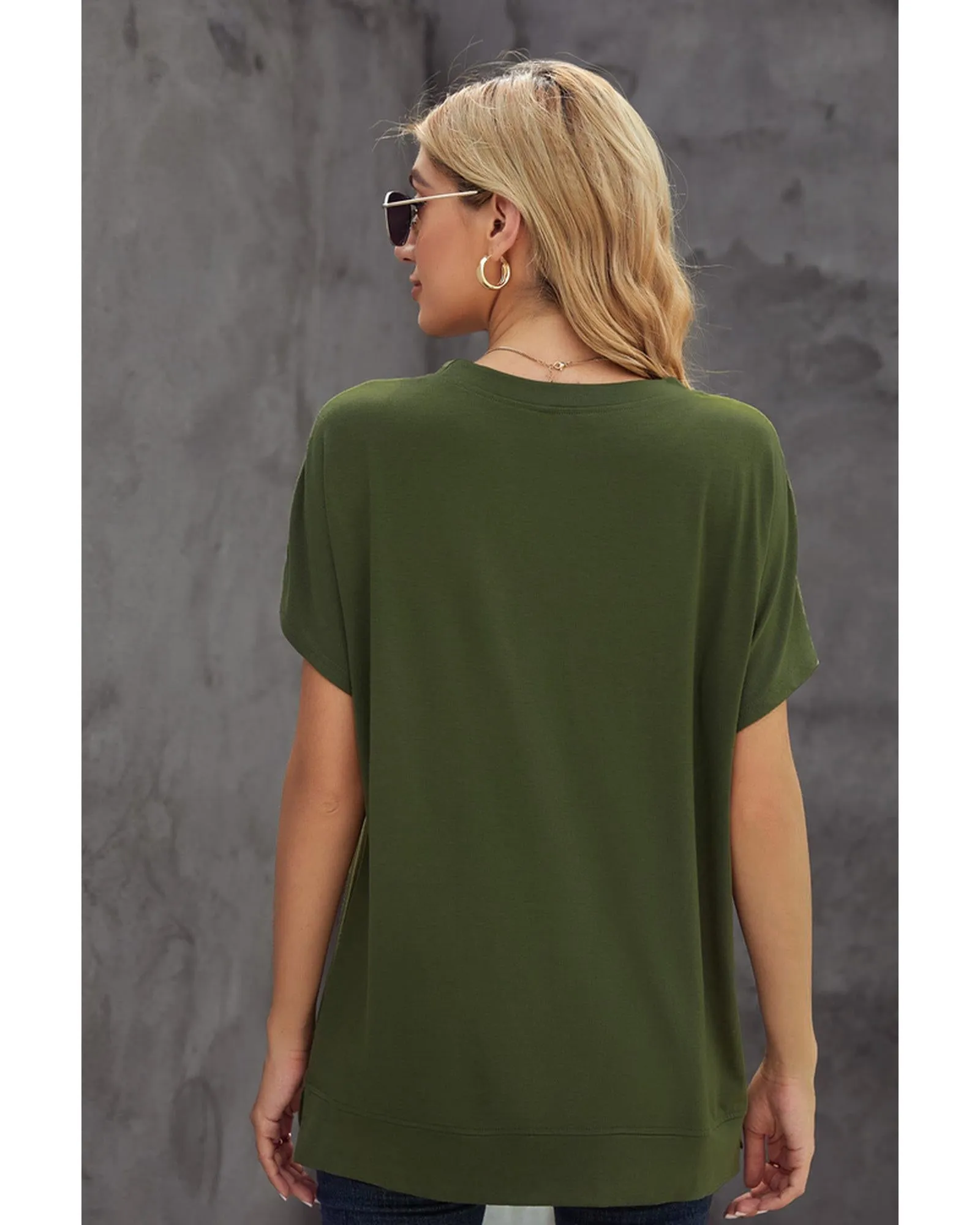 Azura Exchange Solid Color Short Sleeve Tee - S