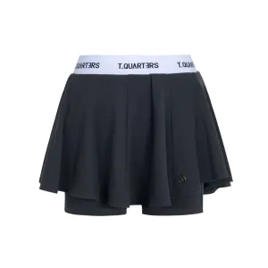 Black Ballet Style Knitted Skort