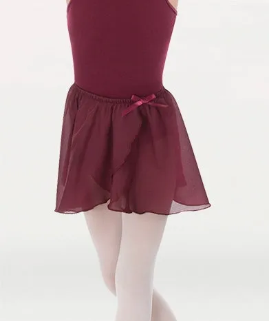 Body Wrappers Tapered Mock Wrap-Around Skirt