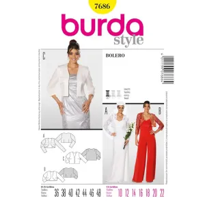 Burda B7686 Burda Style, Bolero