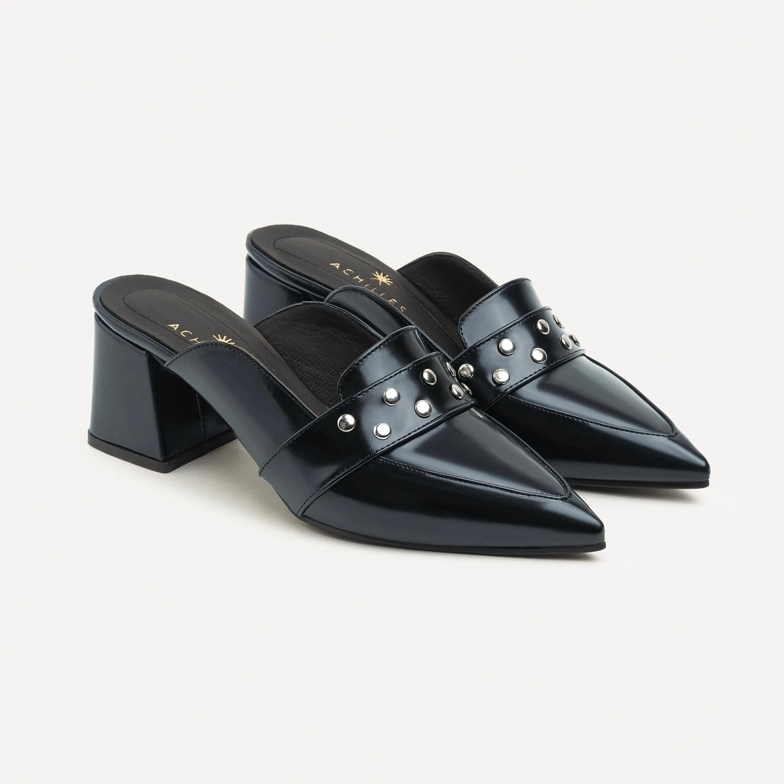 Chic Chunky  - Dark Blue Bold Leather