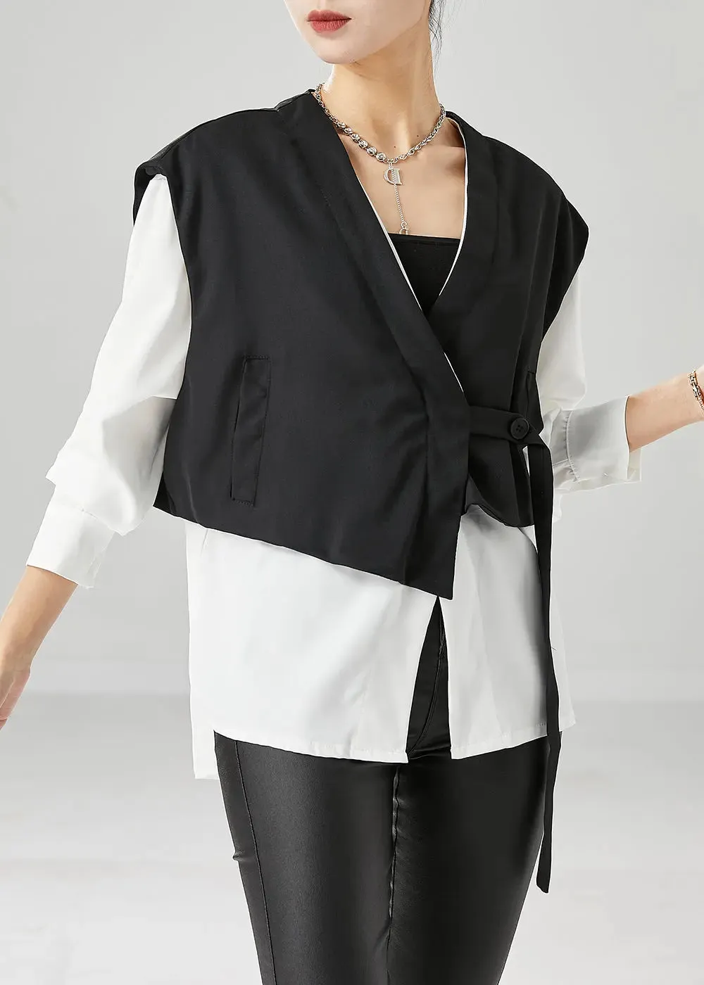 Colorblock Oversized Patchwork Cotton Coats