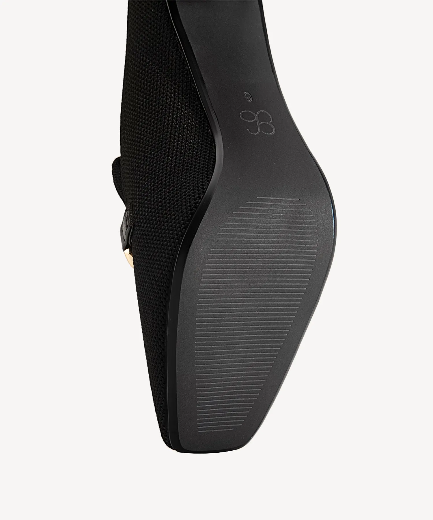 Commute Natural Square Toe Heeled Mules
