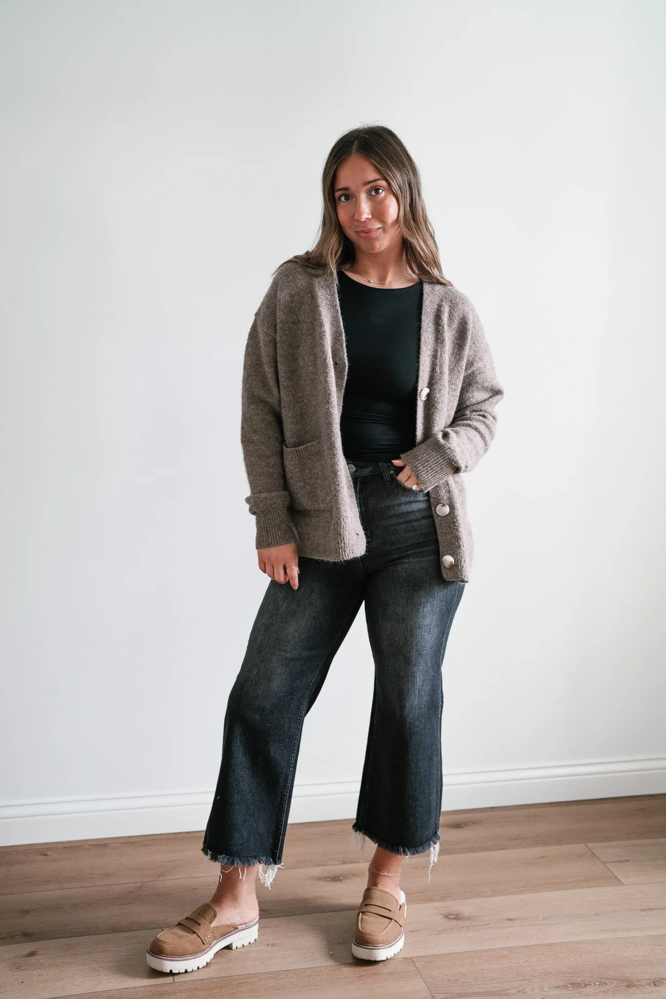 Cozy In The City Button Up Cardi