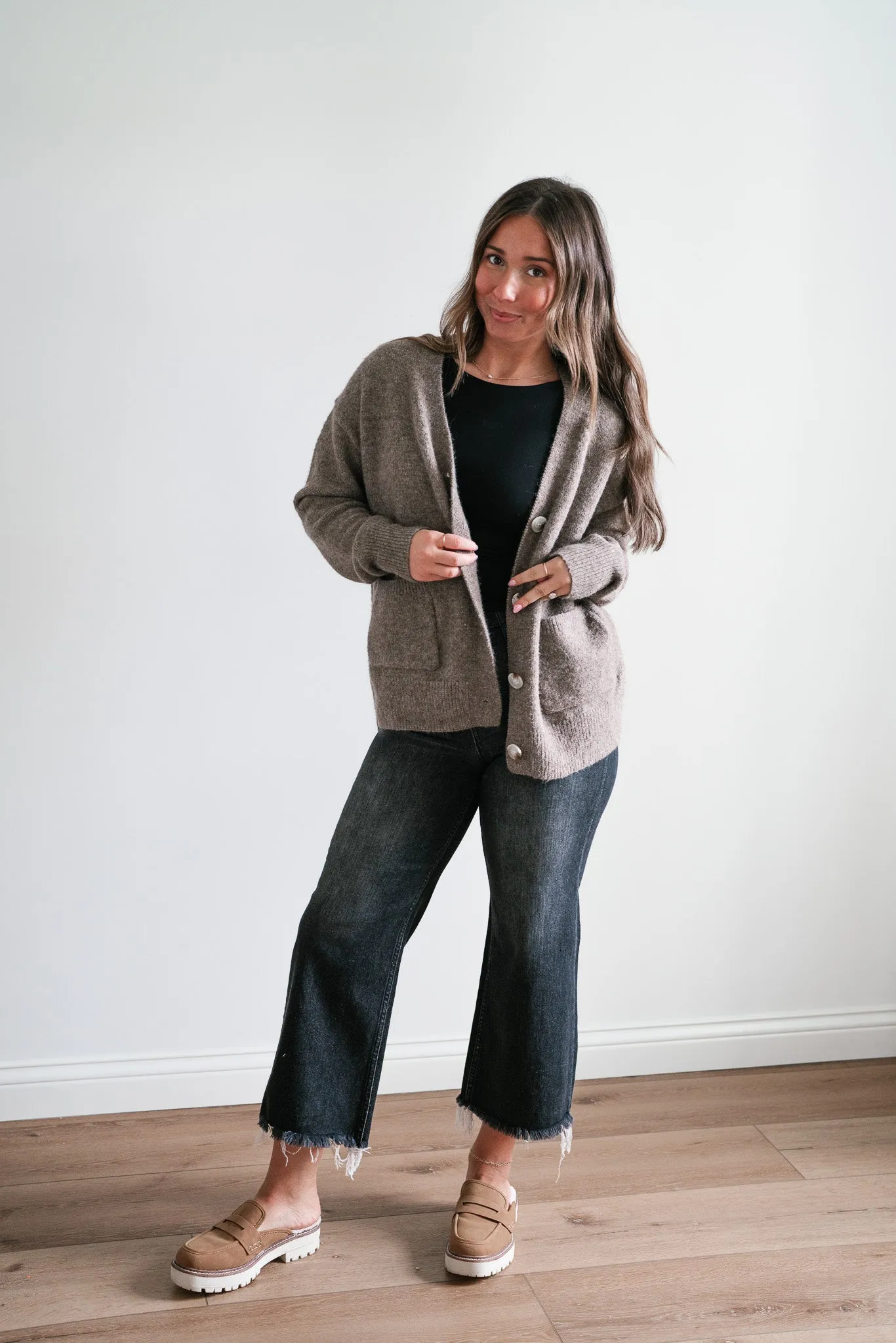 Cozy In The City Button Up Cardi