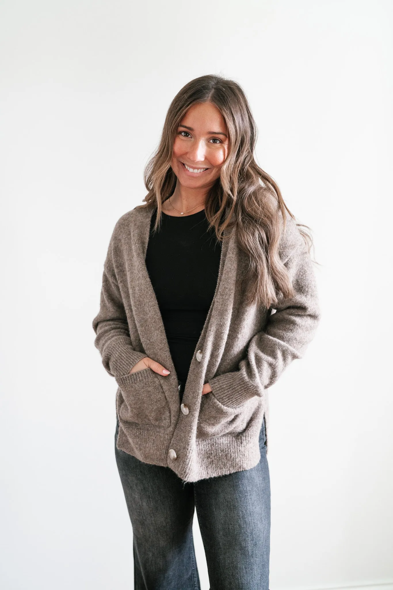 Cozy In The City Button Up Cardi