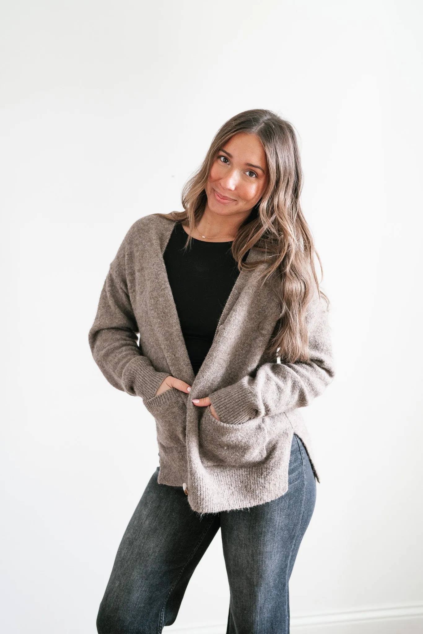 Cozy In The City Button Up Cardi