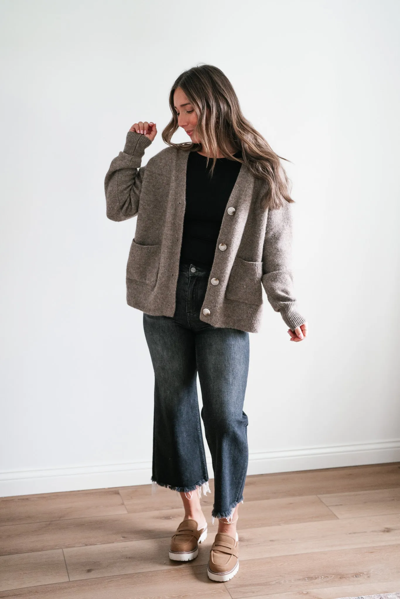 Cozy In The City Button Up Cardi
