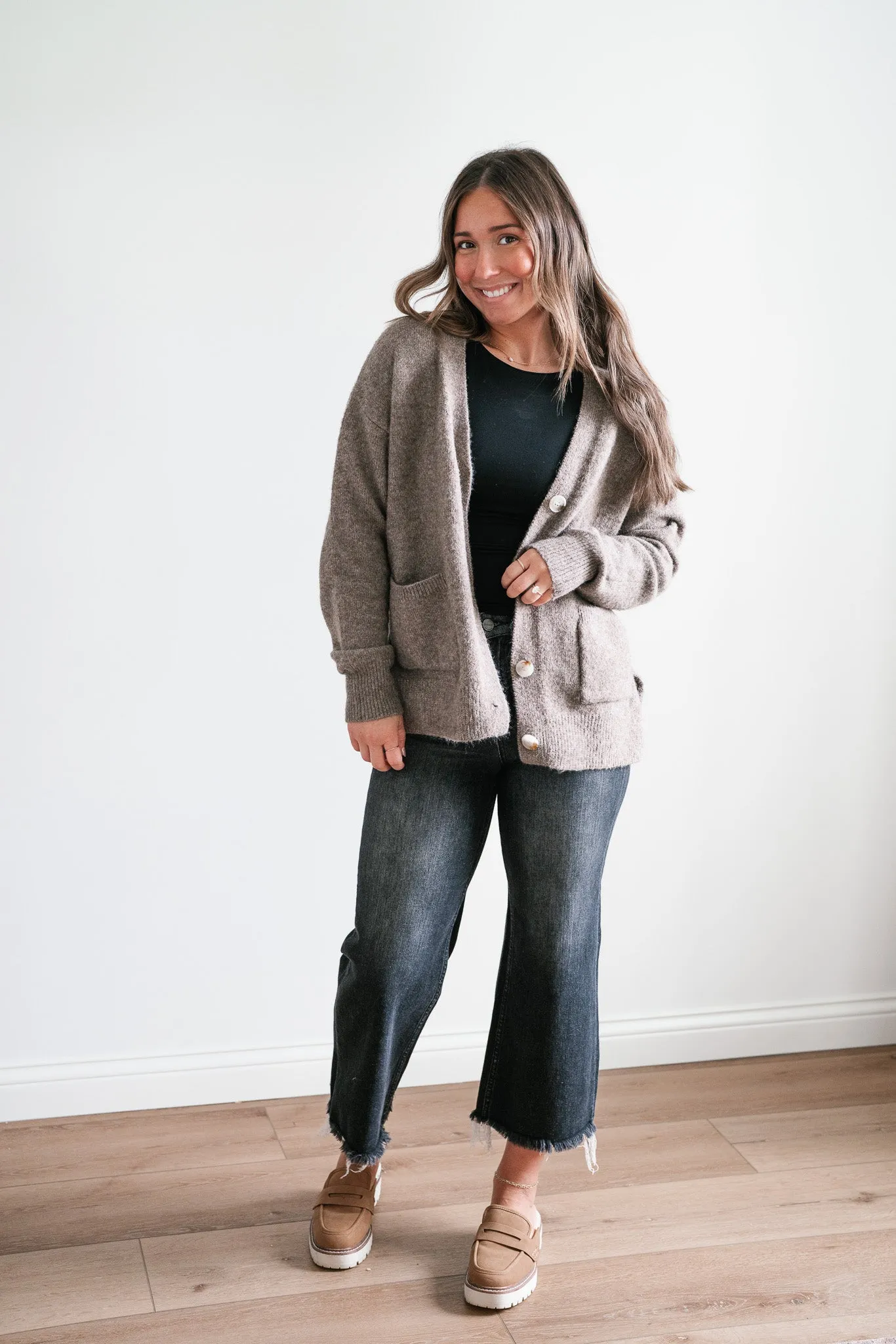 Cozy In The City Button Up Cardi