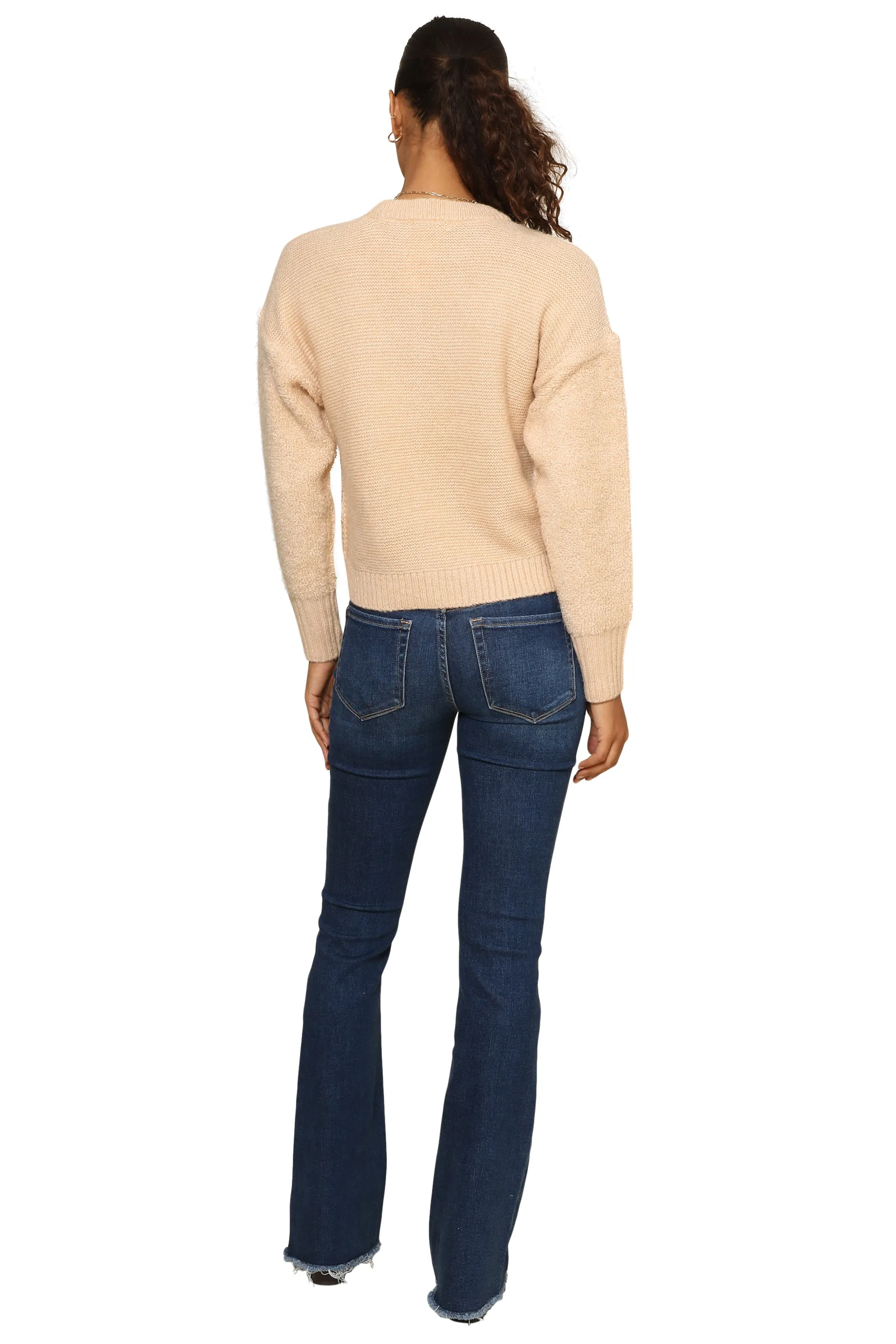 Crop Patchwork Boxy Sweater