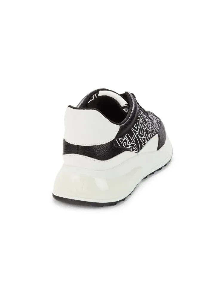 Dallas Karl Lagerfeld Paris Chunky Logo Sneakers in Black White