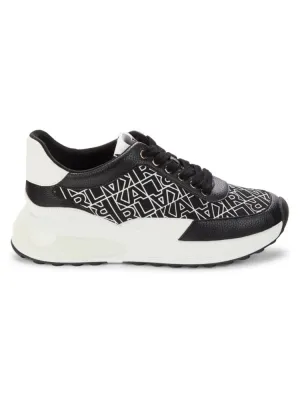 Dallas Karl Lagerfeld Paris Chunky Logo Sneakers in Black White