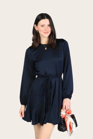 Demi Godet Dress with Braided Belt