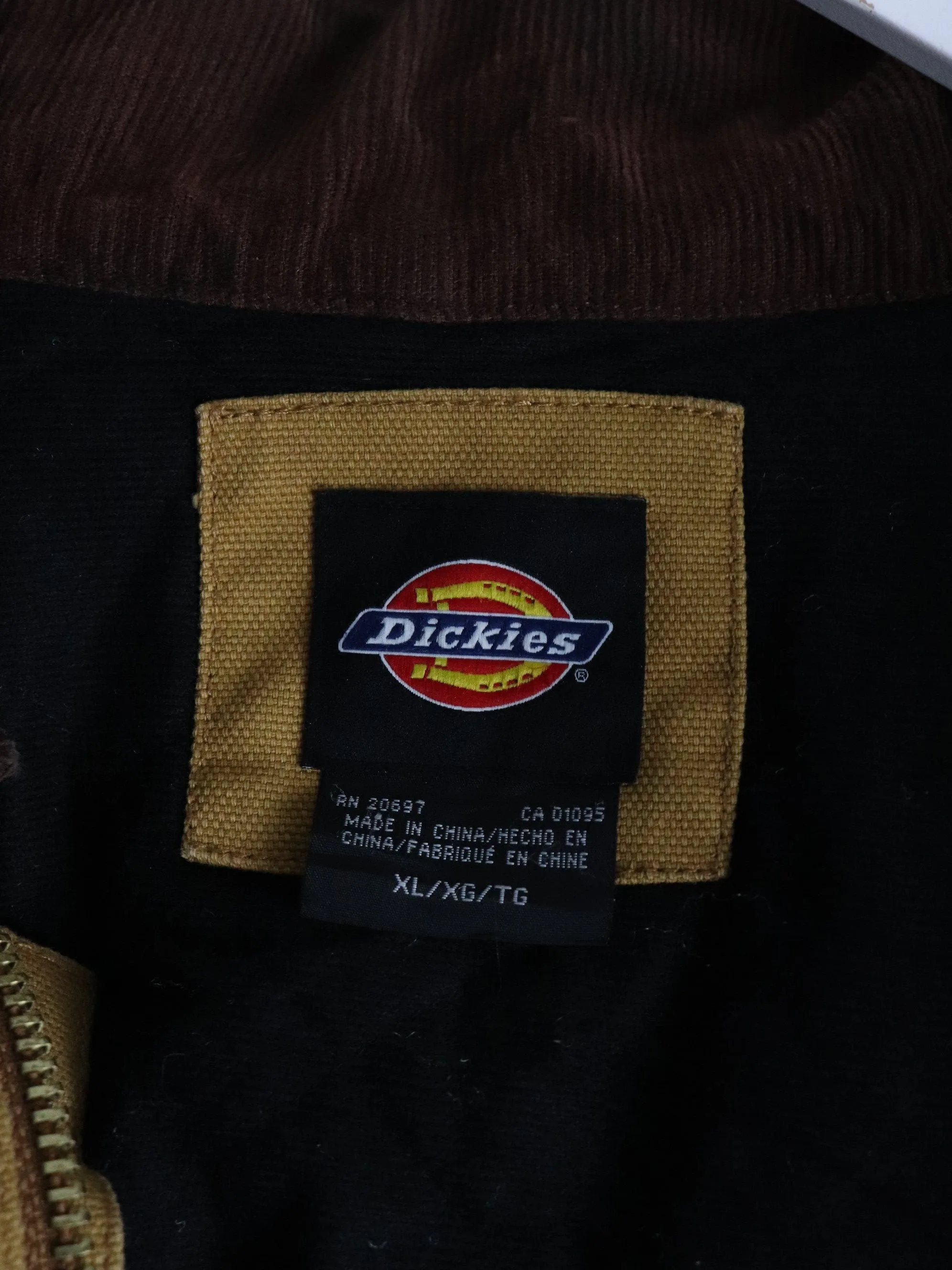 Dickies Jacket Mens XL Brown Work Wear