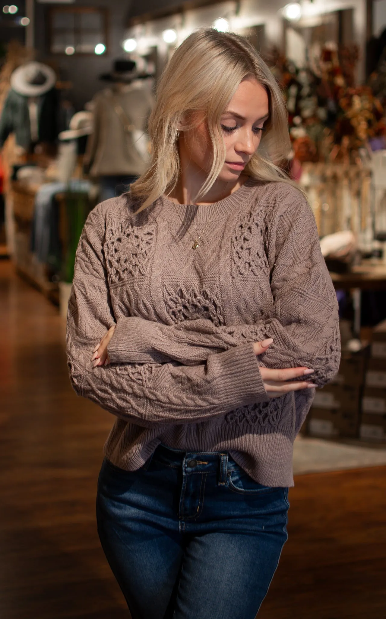 Doily Square Sweater