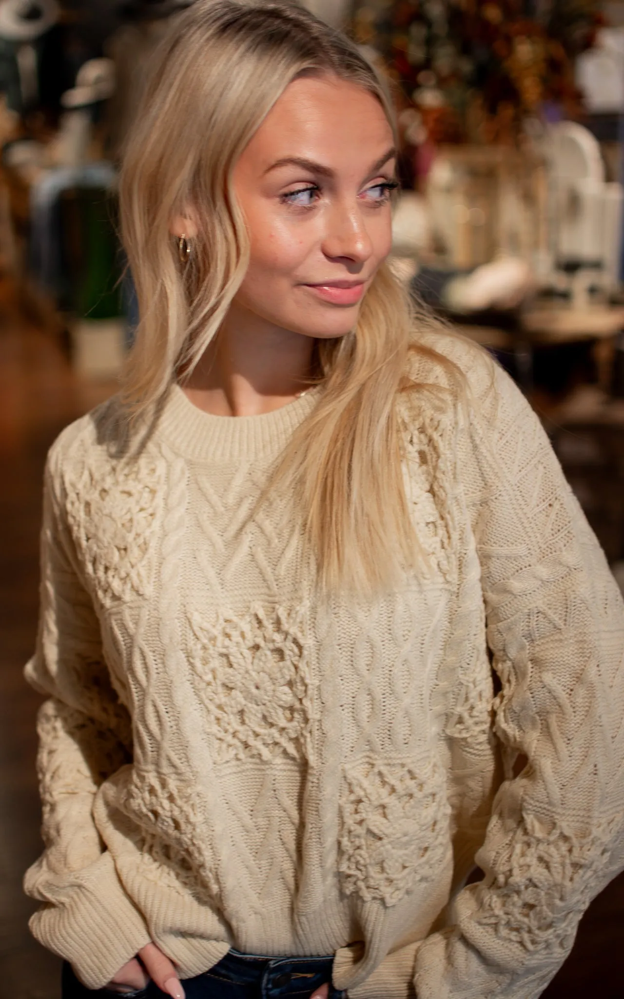 Doily Square Sweater