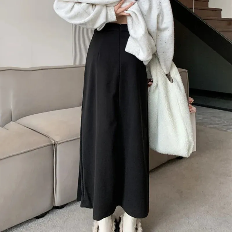 DressBetty - Vintage Pleated College Style High Waist A-Line Skirt