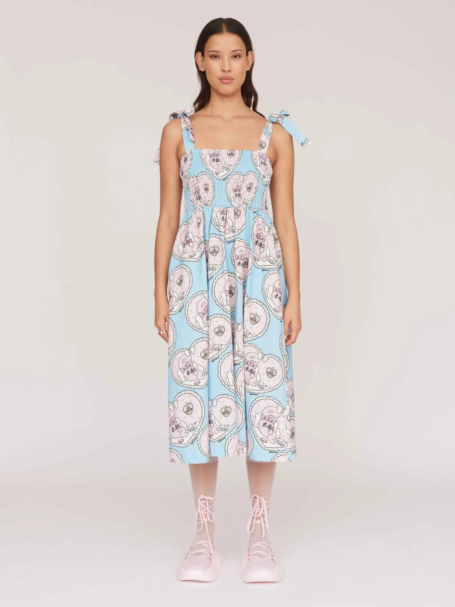 Esther x Lazy Oaf Tie Shoulder Dress