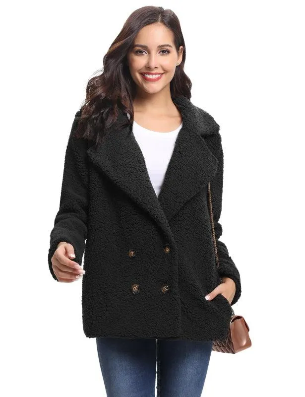 Fashion All-Match Casual Ladies Plush Coat