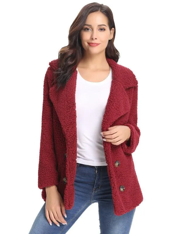 Fashion All-Match Casual Ladies Plush Coat