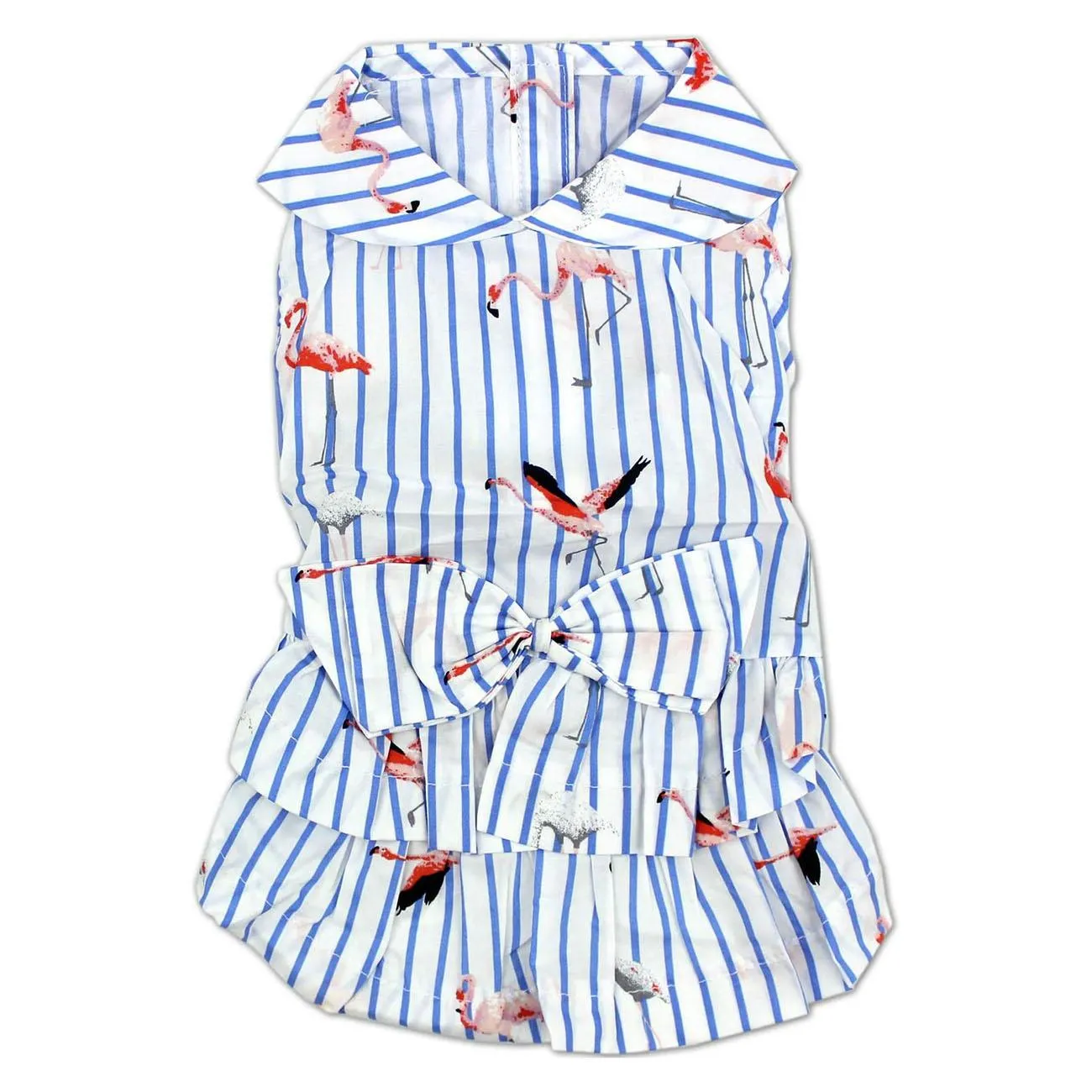 flamingo striped dress