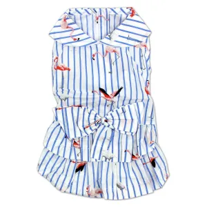 flamingo striped dress