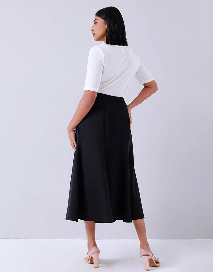 Flared Panel Godel Midi Skirt