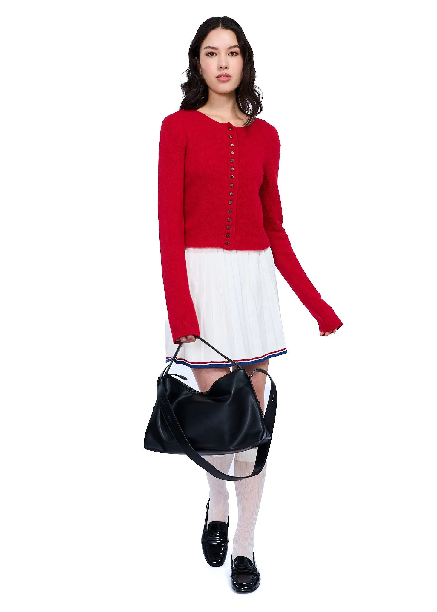 GCDS Wear Pleated Knit Skirt