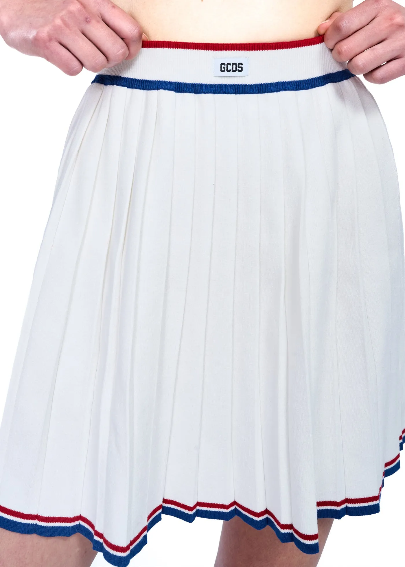 GCDS Wear Pleated Knit Skirt