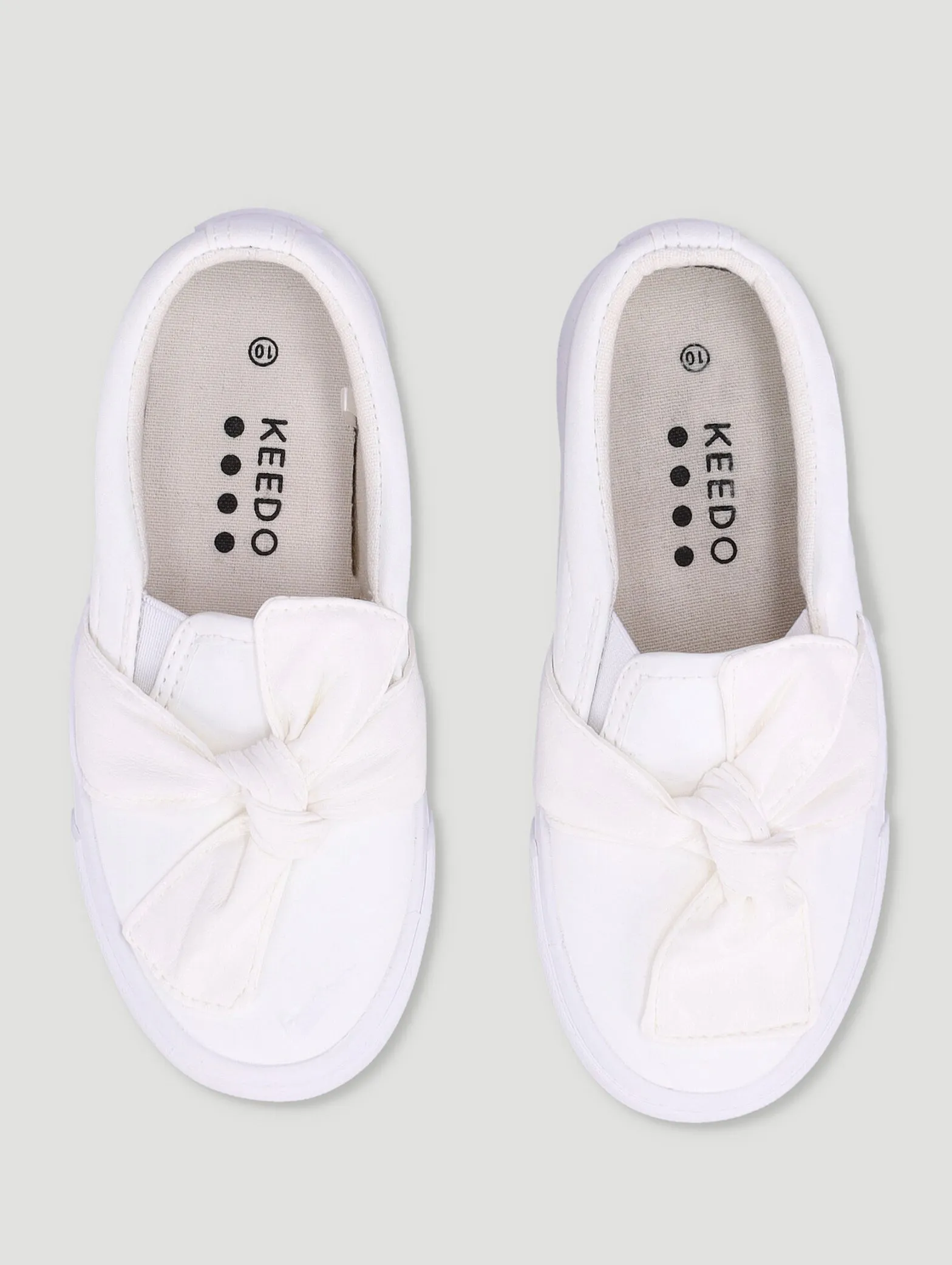 Girls Knotted Canvas Sneaker
