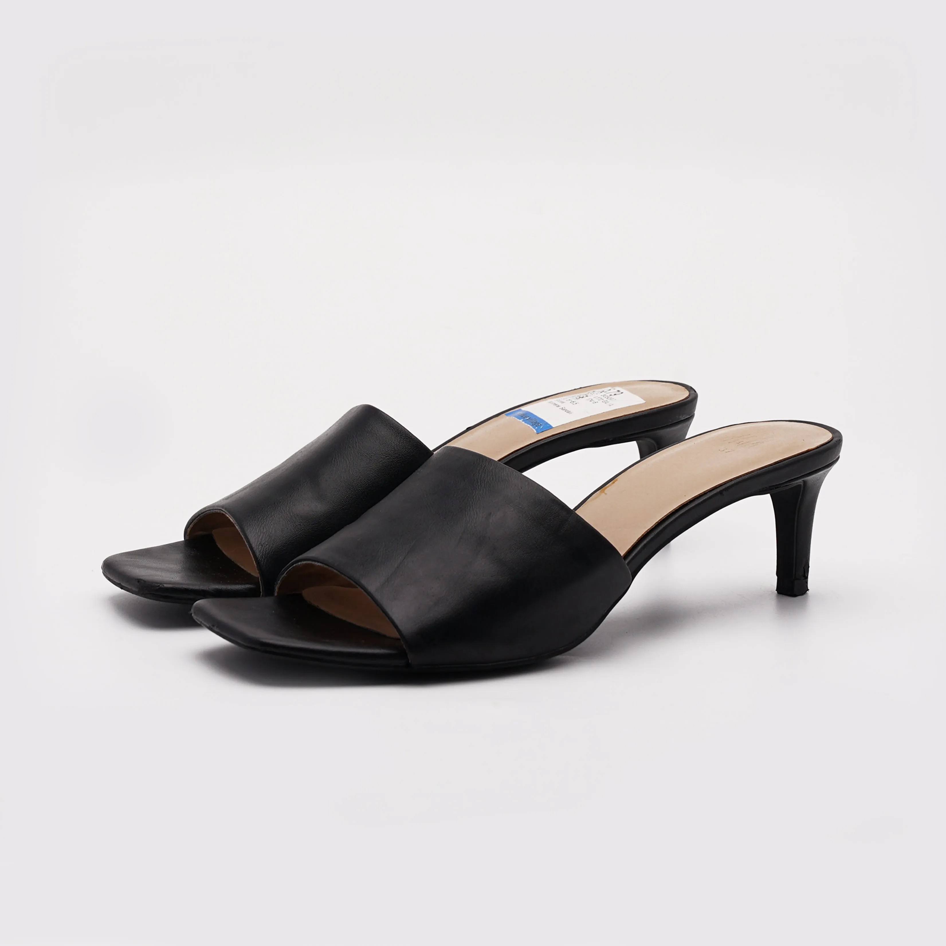 H&M Black Heel Mules