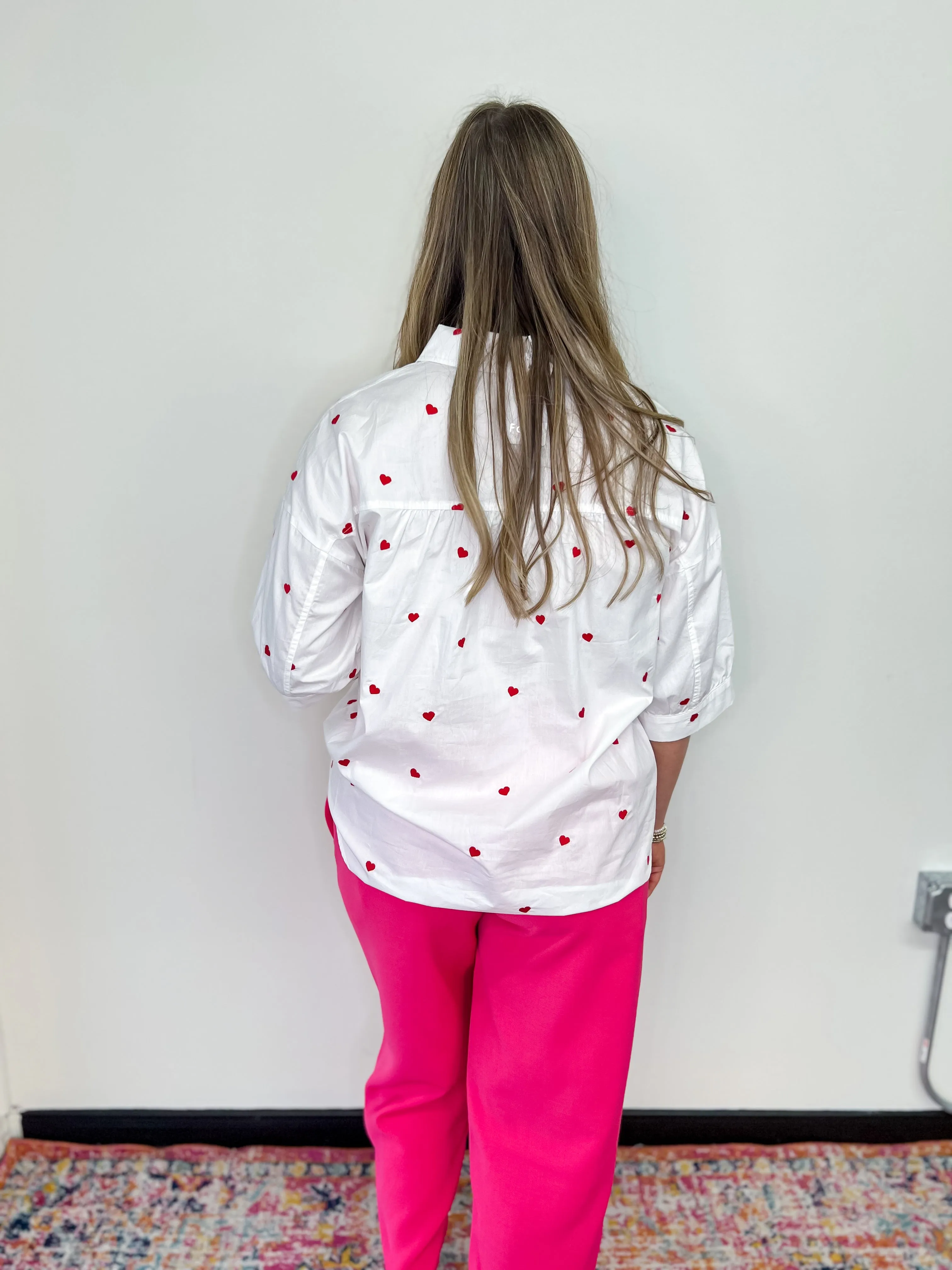 Heartstrings Button Down Blouse