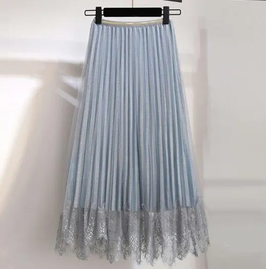 High Waist Mesh Skirt