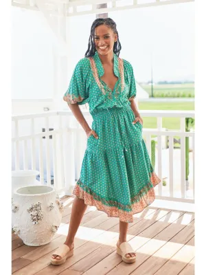 JAASE Jade Print Jasmine Midi Dress