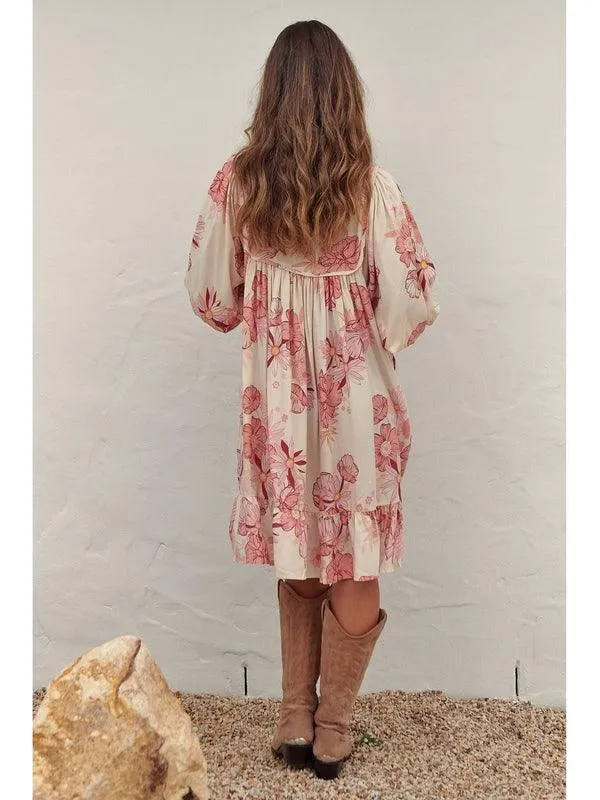 JAASE Lucie Print French Mini Dress