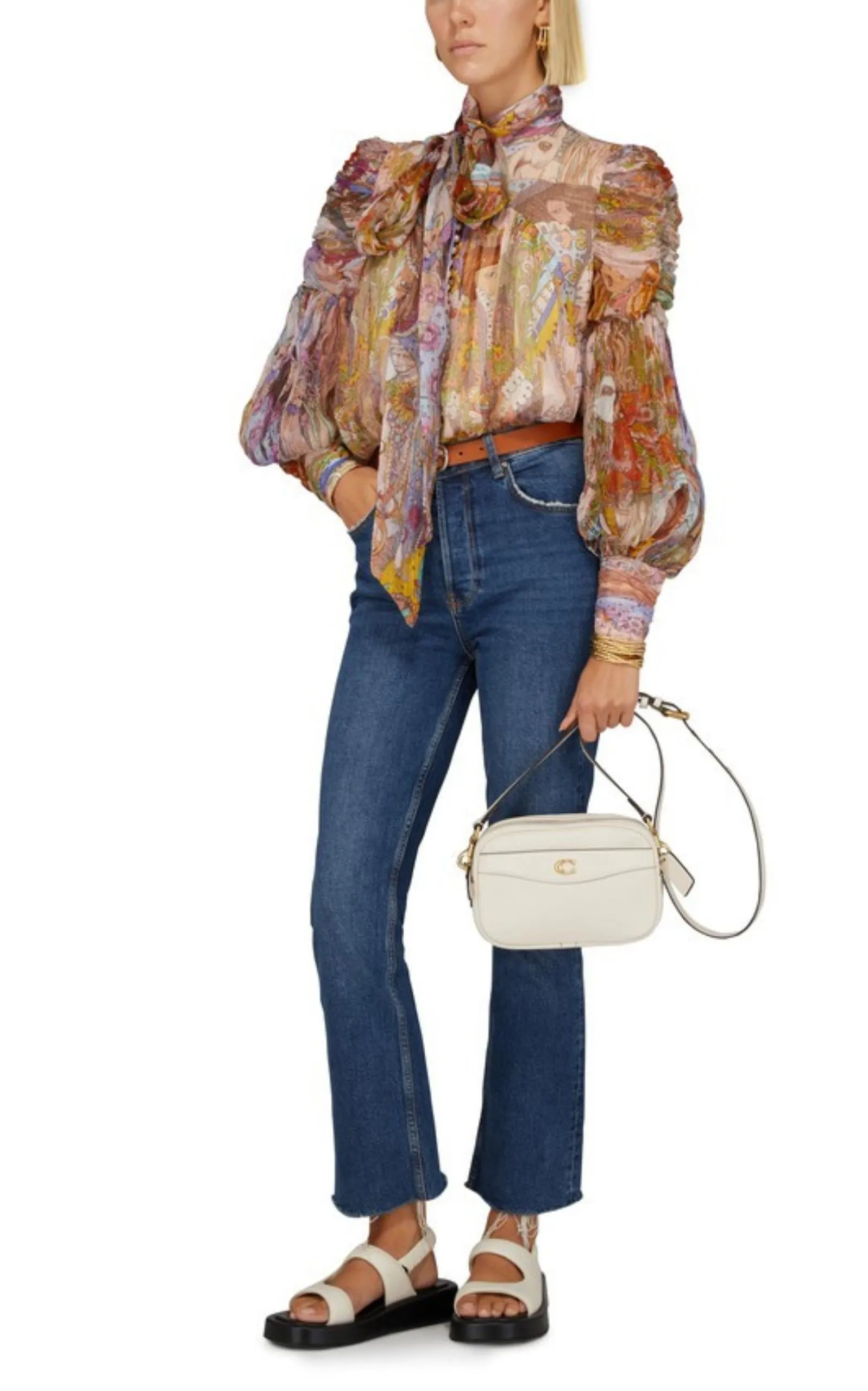 Kaleidoscope Silk & Lurex Shirt