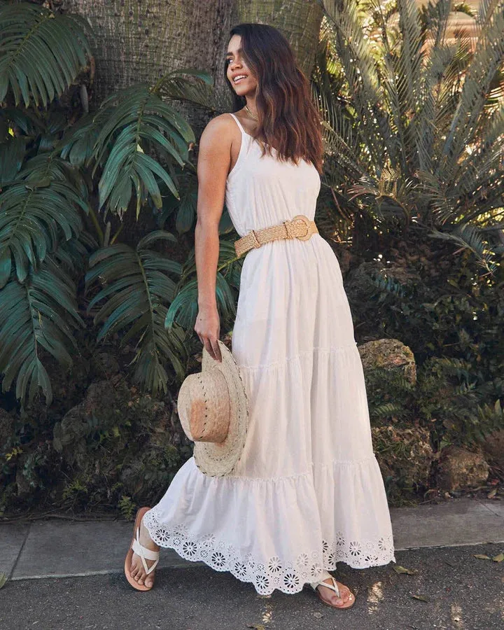 Kora Eyelet Dress (White)