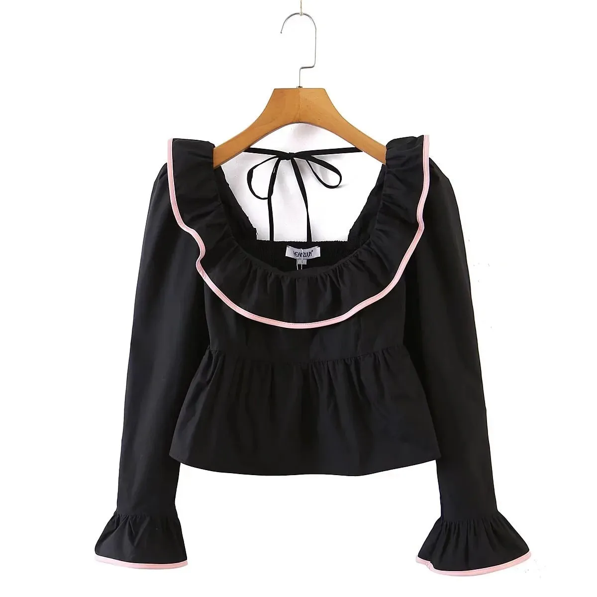 Lani Babydoll Ruffle Blouse - 5 Colors