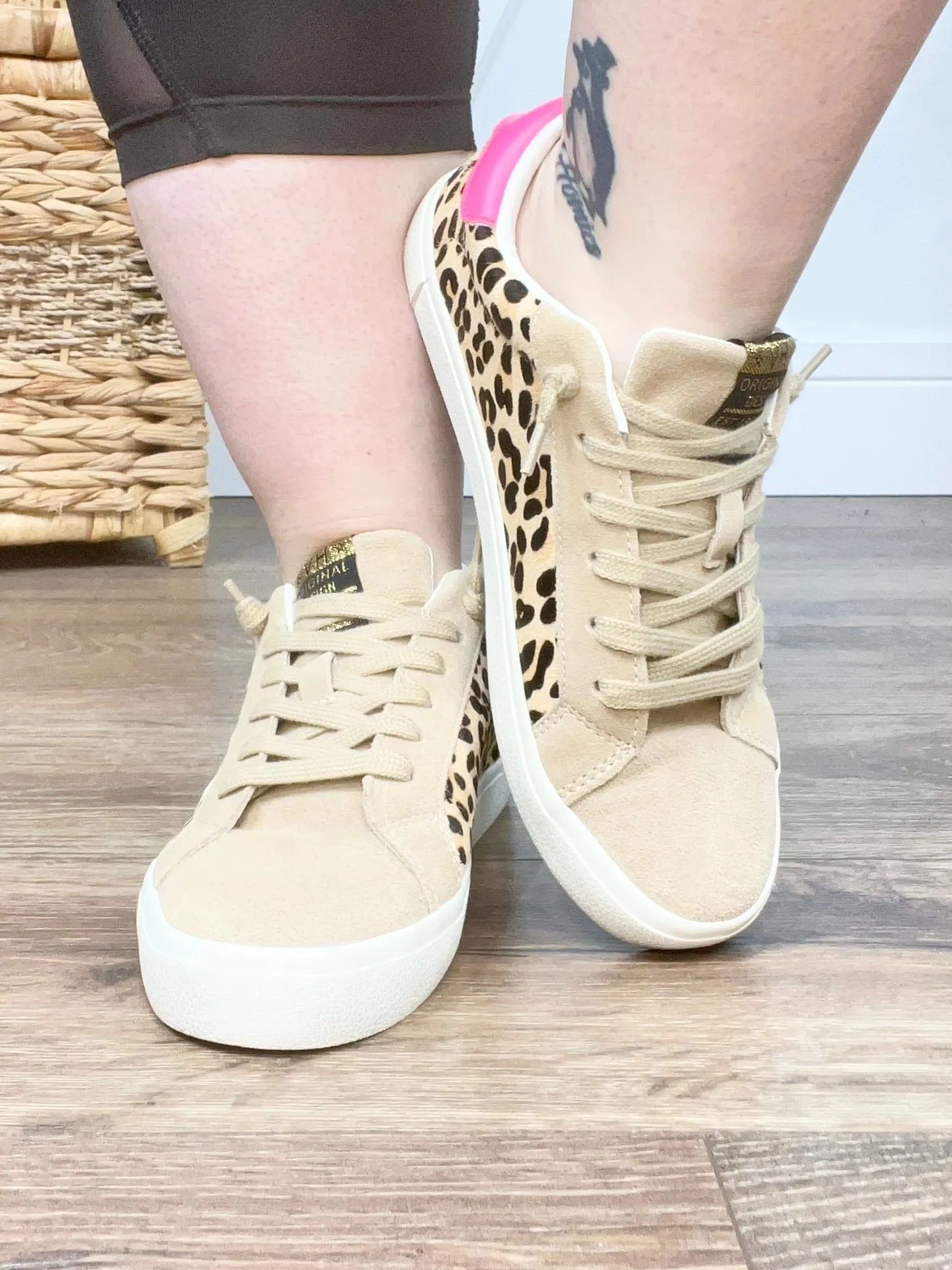 Leopard Pink Pop Flair Sneakers