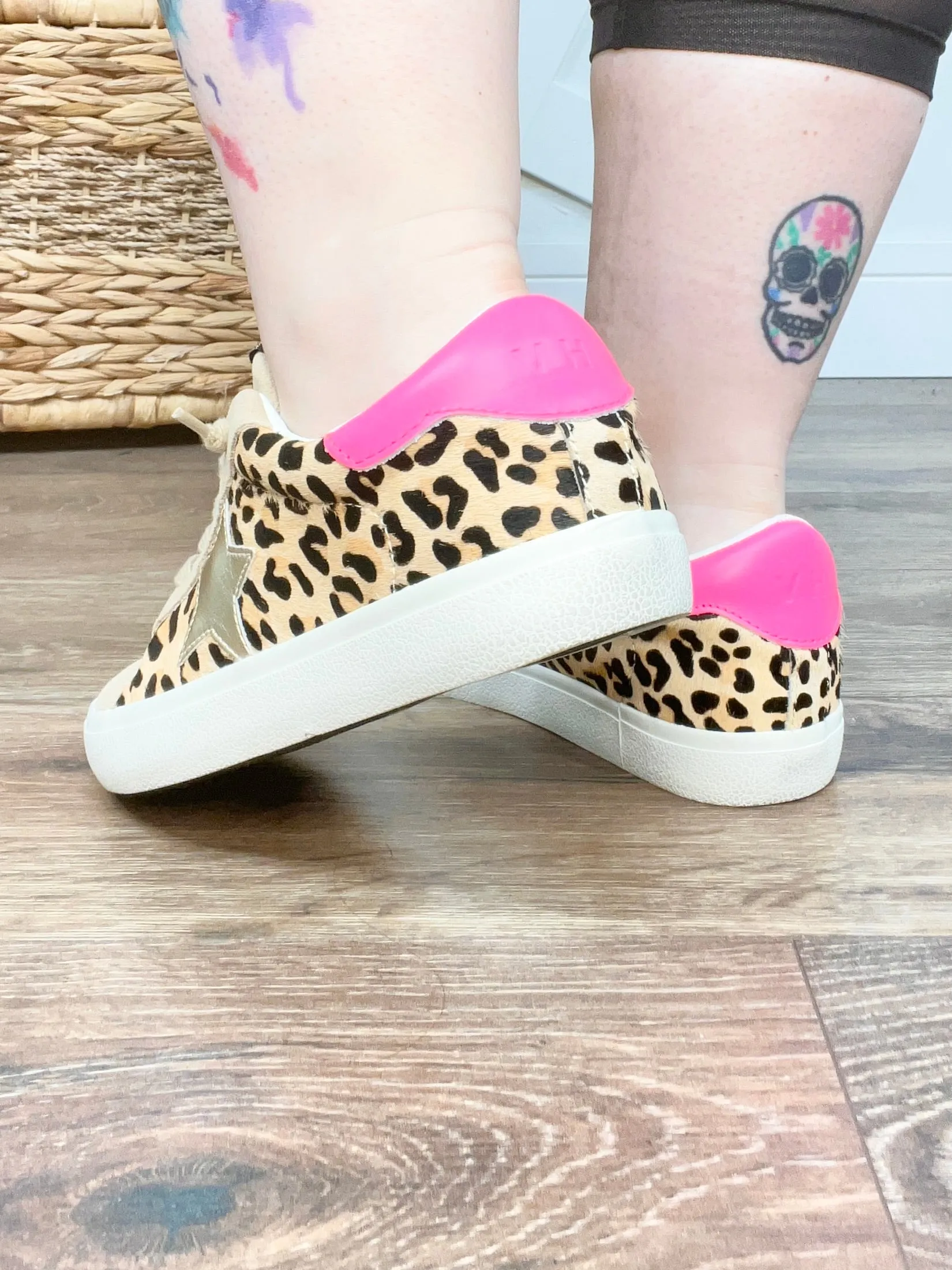 Leopard Pink Pop Flair Sneakers