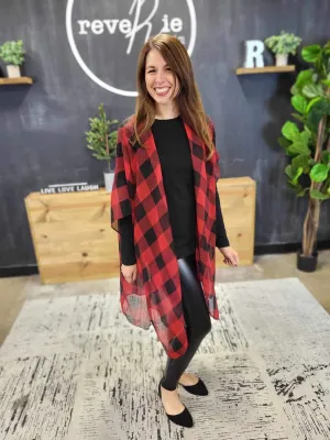 Lightweight Buffalo Check Kimono